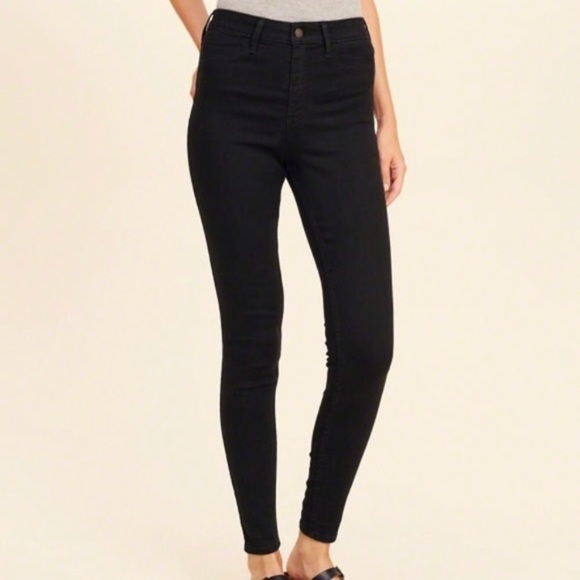black jean legging